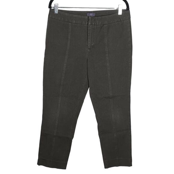 NYDJ Womens Lift Tuck Technology PS3104F010 Bi-Stretch Ankle Pants Brown 10Pin - Picture 1 of 10